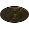 Ekena Millwork Neuveau Ceiling Medallion (Fits Canopies up to 6 3/8"), Hand-Painted Green Gold, 24 1/4"OD x 2"P CM24NAGGS - alternate 2